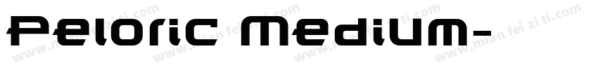 Peloric Medium字体转换